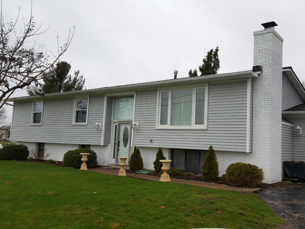 Completed whole-home replacement window project in Coldwater, Michigan