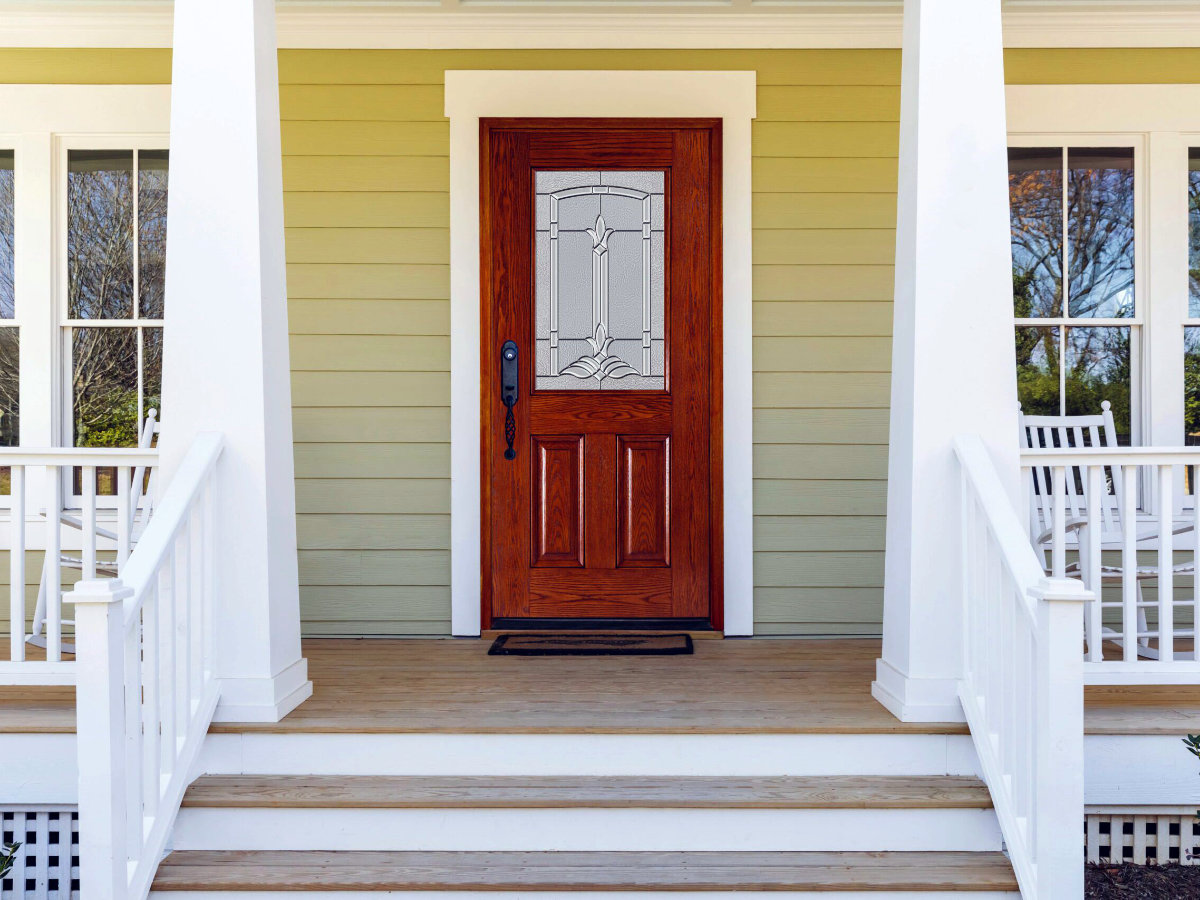 Completed entry door and storm door installation in Northern Indiana